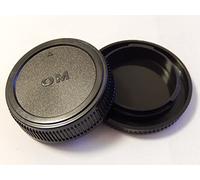 vhbw Lot de Bouchons pour Objectif Compatible avec Olympus Om-1, OM-10, Om-2, Om-4, OM-4TI Appareil Photo - Cache arrière et de boîtier, Noir