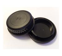 vhbw Lot de bouchons pour objectif compatible avec Pentax K-30, K-5, K-50, K-500, K-5IIs, K-5II appareil photo - Cache arrière et de boîtier noir