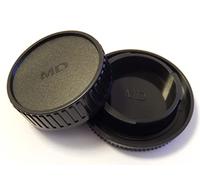 vhbw Lot de Bouchons pour Objectif Compatible avec Sony A350, A380, A390, A450, A500, A55, A560 Appareil Photo - Cache arrière et de boîtier, Noir