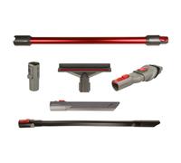vhbw Lot de buses d'aspirateur avec 6 pièces compatible avec Dyson V8 Absolute Extra (überholt), Absolute Pro, Animal + rouge
