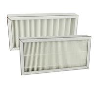 vhbw Lot de filtres compatible avec Pluggit Avent R150 appareil de ventilation - Filtre à air G4 / F7 (2 pcs), Blanc