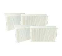 vhbw Lot de filtres Compatible avec Zehnder ComfoAir 180 Appareil de Ventilation - Filtre à air G4 / F7 (4 pcs), 24 x 12 x 5 cm, Blanc