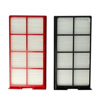 vhbw Lot de filtres compatible avec Zehnder ComfoD 250, 225, 200 appareil de ventilation - Filtre à air G4 / F7 (2 pcs), Blanc/Rouge/Noir