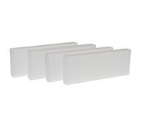 vhbw Lot de filtres Compatible avec Zehnder Paul Novus 300, 450 Appareil de Ventilation - Filtre à air G4 / F7 (4 pcs), 48 x 18 x 10 cm, Blanc