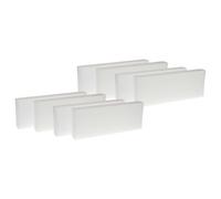vhbw Lot de filtres compatible avec Zehnder Paul Novus 300, 450 appareil de ventilation - Filtre à air G4 / F7 (8 pcs), Blanc