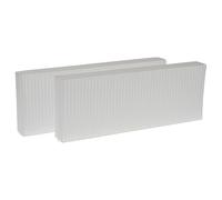 vhbw Lot de filtres Remplacement pour Zehnder 527003440 pour Appareil de Ventilation - Filtre à air G4 / F7 (2 pcs), 48 x 18 x 10 cm, Blanc