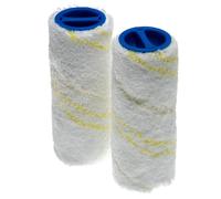vhbw Lot de rouleaux en microfibre compatible avec Kärcher FC 3d Cordless, 3d Cordless Premium, 5 nettoyeur de sol - 2 pièces