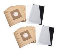 vhbw Lot de sacs (papier) + filtre avec 12 pièces compatible avec Moulinex MO152101/4Q0, MO152301/4Q0, MO1523 aspirateur