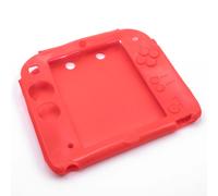 vhbw Manchon housse compatible avec Nintendo 2DS console de jeu, manette - silicone, rouge