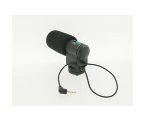 vhbw Microphone stéréo compatible avec Canon EOS 7D Mark II, 750D, M, 700D, 7D, 760D caméra - Micro externe