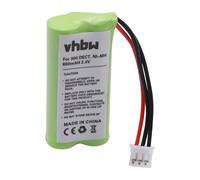 vhbw NiMH Batterie 600mAh (2.4V) combiné téléphonique, téléphone fixe Philips Kala 300, 300 Vox, 3322, 3350 comme 2HR-AAAU, H-AAA500X2.