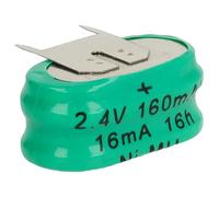 vhbw NiMH Pile Bouton de Remplacement pour Type 2/V150H 3 épingles 150mAh 2,4V Convient pour Les Batteries de modélisme etc.