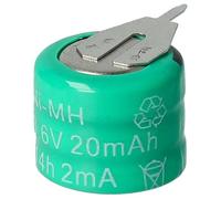 vhbw NiMH Pile Bouton de Remplacement pour Type 3/V15H 2 épingles 20mAh 3,6V Convient pour Les Batteries de modélisme etc.