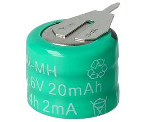vhbw NiMH Pile Bouton de Remplacement pour Type 3/V15H 2 épingles 20mAh 3,6V Convient pour Les Batteries de modélisme etc.