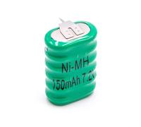 vhbw NiMH pile bouton de remplacement pour type 6/V150H 3 épingles 150mAh 7,2V convient pour les batteries de modélisme etc.