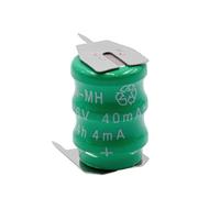 vhbw NiMH Pile Bouton de Remplacement pour Type V40H 3 épingles 40mAh 3,6V Convient pour Les Batteries de modélisme etc.