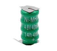 vhbw NiMH pile bouton de remplacement pour type V40H 3 épingles 40mAh 4,8V convient pour les batteries de modélisme etc.