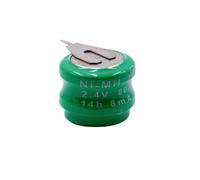 vhbw NiMH pile bouton de remplacement pour type V80H 2 épingles 80mAh 2,4V convient pour les batteries de modélisme etc.