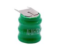 vhbw NiMH pile bouton de remplacement pour type V80H 3 épingles 80mAh 3,6V convient pour les batteries de modélisme etc.