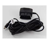 vhbw OBD2 Micro-Câble USB Câble de recharge pour Dashcam GPS Navi Smartphone 3,5m