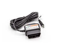 vhbw OBD2 Mini-Câble USB Câble de recharge pour Dashcam GPS Navi Smartphone 3,5m
