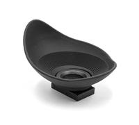 vhbw Oeilleton pour viseur Compatible avec Nikon D300, D200, D100s, D100 Appareil Photo Reflex DSLR oculaire - Noir, Rotatif à 360°, Forme Ovale