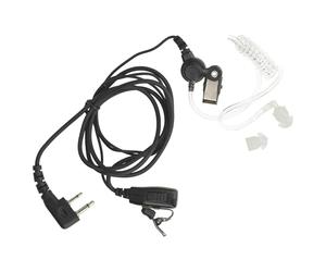 vhbw Oreillette Compatible avec Alinco DJ-V5, DJ-S45, EC-10, DJ-S40, DJ-S446, DJ-S41 Radio Talkie-walkie, câble Acoustique Transparent