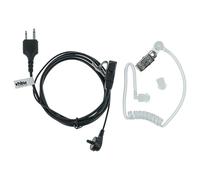 vhbw Oreillette Compatible avec Icom IC-3SAT | IC-4008A, IC-4088A, IC-3GT, IC-40 radio talkie-walkie avec microphone PTT, câble acoustique