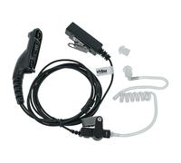 vhbwOreillette compatible avec Motorola XPR 6580, XPR 6550, XPR 7380, XPR 7350 radio talkie-walkie avec microphone PTT, câble acoustique