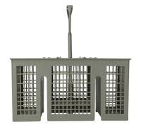 vhbw Panier compatible avec Siemens Party SF24M254EU/28, SF24M254EU/23, SF24M254EU/26 lave-vaisselle - avec poignée, 6 compartiments