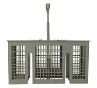 vhbw Panier compatible avec Siemens Serie IQ SF25T251CZ/23, SF25T251CZ/26, SF25T251CZ/28 lave-vaisselle - avec poignée, 6 compartiments