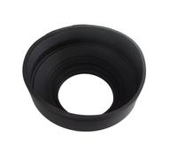 vhbw Pare-soleil compatible avec Canon EF 100-300 mm 4.5-5.6 USM, EF 100 mm 2.0 USM objectif 58mm - Cache noir, caoutchouc, rond