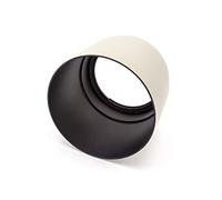 vhbw Pare-Soleil Compatible avec Canon EF 100-400mm f/4.5-5.6L is USM Objectif 77mm - Cache Gris/Blanc, Plastique, Rond, 11,5 cm - Remplacement pour ET-83C