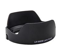 vhbw Pare-Soleil Compatible avec Canon EF 24mm f/2.8 is USM Lens Objectif 58mm - Cache Noir, Plastique, en Forme de Rein