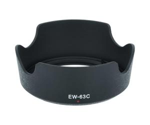 vhbw Pare-Soleil Compatible avec Canon EF-S 18-55mm is STM Objectif 58mm | Cache noir plastique tulipe 8,3cm
