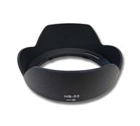 vhbw Pare-soleil compatible avec Nikon AF-S 24-120 / 4G ED VR objectif 77mm - Cache noir, plastique, tulipe, 11,4 cm