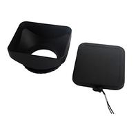 vhbw Pare-Soleil Compatible avec Panasonic VDR-D220, VDR-D230, VDR-D310, VDR-D210, VDR-D50 Objectif 37mm - Cache Noir, Plastique, rectangulaire, 7 cm