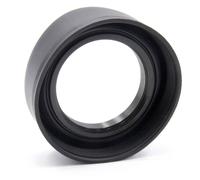 vhbw Pare-soleil compatible avec Pentax HD DA 40 mm 2,8 Limited, HD DA 70 mm 2,4 Limited, objectif 49mm caméra - Cache noir, caoutchouc, rond, 7,4 cm