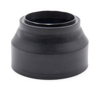 vhbw Pare-soleil compatible avec Pentax smc DFA 100 mm 2.8 Makro WR objectif 49mm caméra - Cache noir, caoutchouc, rond, 7,4 cm