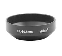 vhbw Pare-soleil compatible avec Rollei 35S HFT 40mm f/2.8 Sonnar Camera ++ objectif 30,5mm - Cache noir, métal, rond
