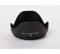 vhbw Pare-Soleil pour Objectif 49mm - Cache, Noir, Plastique, Tulipe