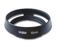 vhbw Pare-Soleil pour Objectif 52mm - Cache, Noir, métal, Rond