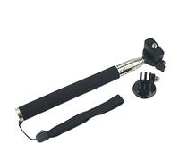 vhbw Perche selfie stick téléscopique monopod compatible avec GoPro Hero 4 Session, 4 Silver, 5, 5 Black, 5 Session caméra d'action, appareil photo