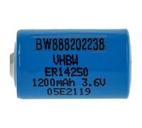 vhbw Pile au lithium ER14250 remplacement pour UHE-ER14250-X, VL1/2AA, XL-050F - Pile spéciale (1200mAh, 3,6V, Li-SOCl2)