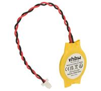 vhbw Pile BIOS Compatible avec HP/CompaQ NC4000, NC4010, NC6000, NC6100, NC6110, NC6120 Ordinateur Portable Notebook (75mAh, 3V, Li-ION) - Remplacement pour Cr2016