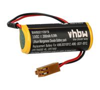 vhbw Pile Remplacement pour Ge Fanuc LX98L-0031-0012 pour système de contrôle (2000mAh, 3V, Li-MnO2)