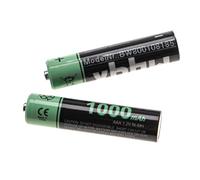 vhbw Piles Rechargeables AAA, 2 pcs Compatible avec Telekom T-COM Sinus A502i, CA33, PA103 (1000mAh, 1,2V, NiMH)