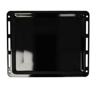 vhbw Plaque de four compatible avec Siemens HM676G0S1/04, HM676G0S1/05, HM676G0S1/01 Four - 45,5 x 36,1 x 2 cm, anti-adhésif, émaillée noir