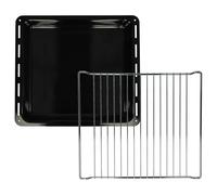 vhbw plaque de four, grille (kit de 2 pièces) compatible avec Zanker 9440640****, 9430041****, 9430044****, 9430047**** four - 42,2 x 37 x 5 cm