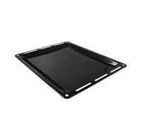 vhbw - Plaque de four noire, émaillée, revêtement anti-adhérence compatible avec Bauknecht ESN-Serie, ESN xxxx - 44,5 x 37,5 x 2,5 cm